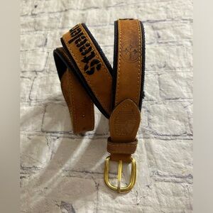 ZEP-PRO VINTAGE USA STEELERS LOGO FABRIC LINING SOLID BRASS BUCKLE ME’S BELT 40